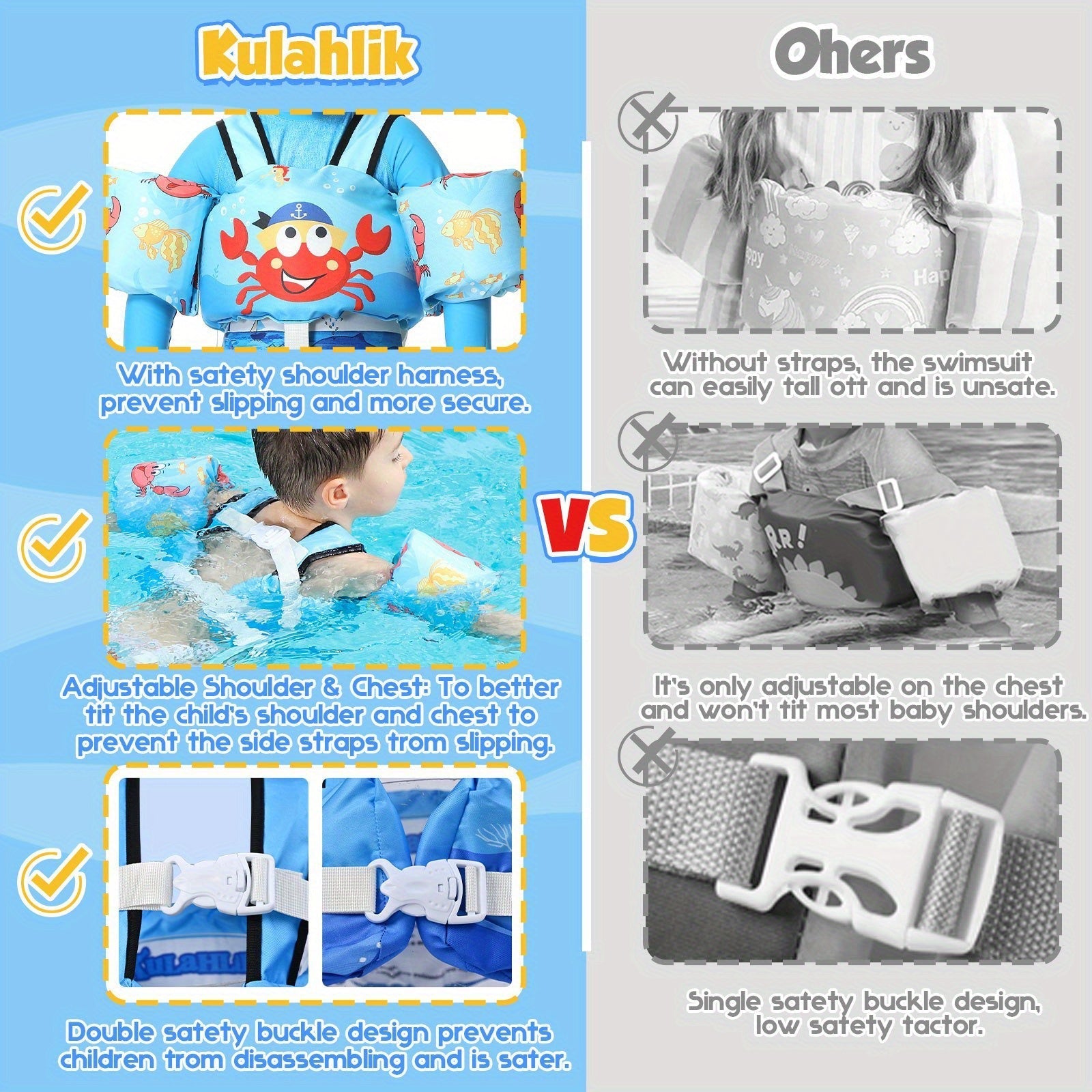 DinoGuard Children’s Life Jacket – Removable Wings & Safe Fit