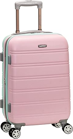 Lightweight Expandable Hard Shell Suitcase with Double Spinner Wheels – Cotton Candy