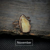 Natural Raw Stone Birth Ring – Selina