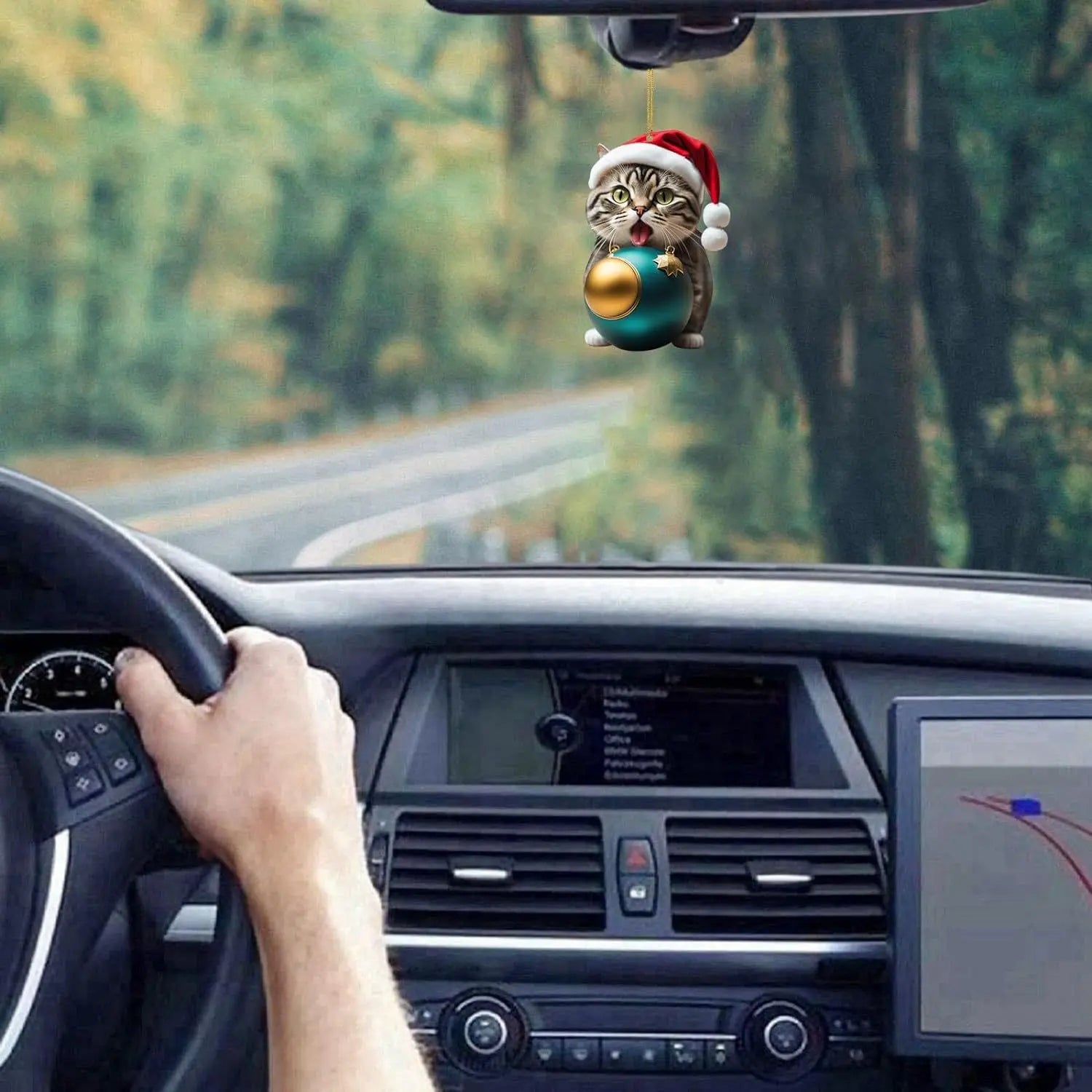 Christmas Cat Ornament - Cute Festive Tree Decoration