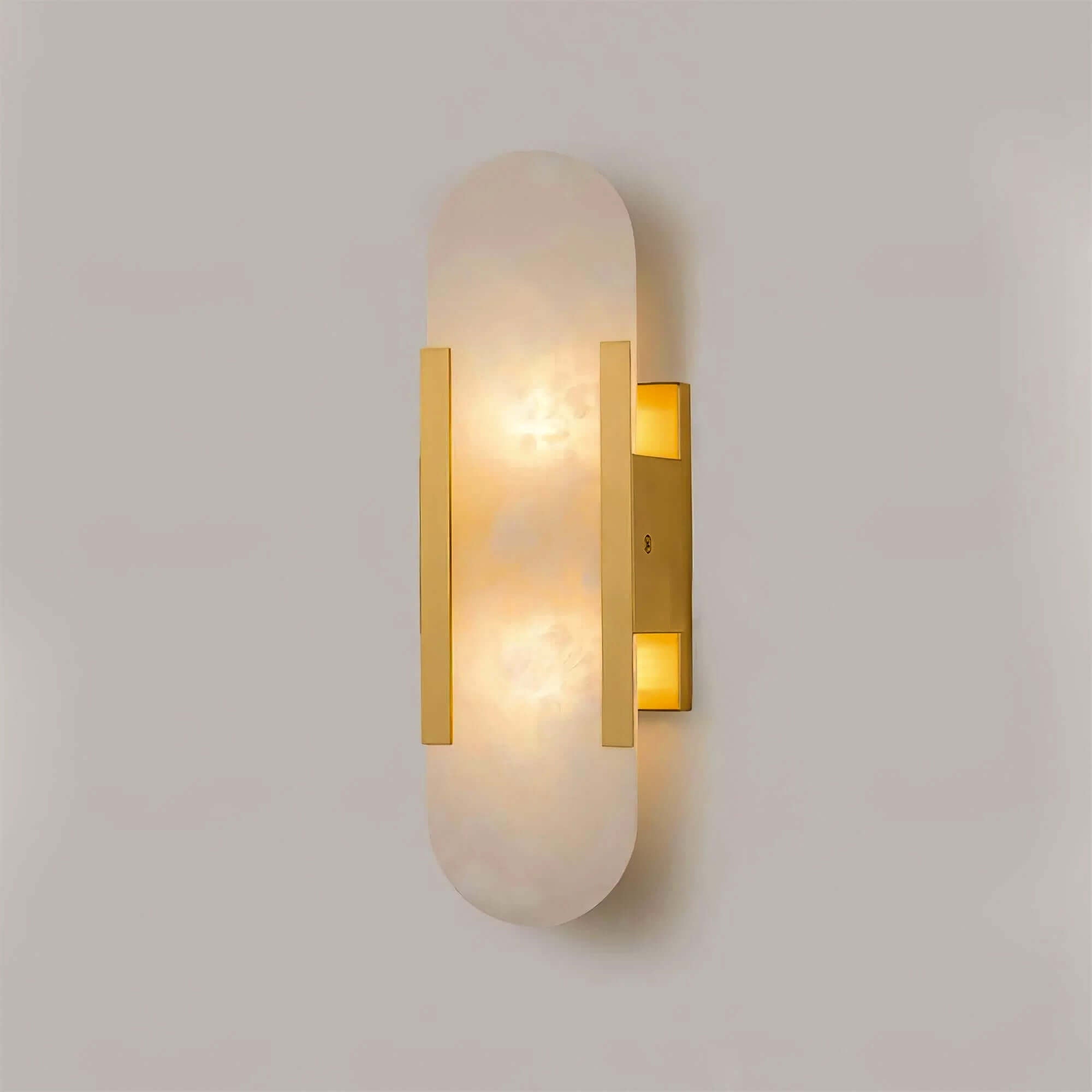 Modern Wall Lamp - Alabaster & Metal