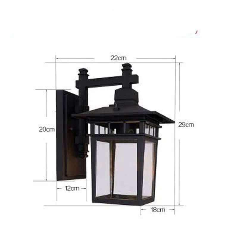 Modern Outdoor Wall Light - Black Design
