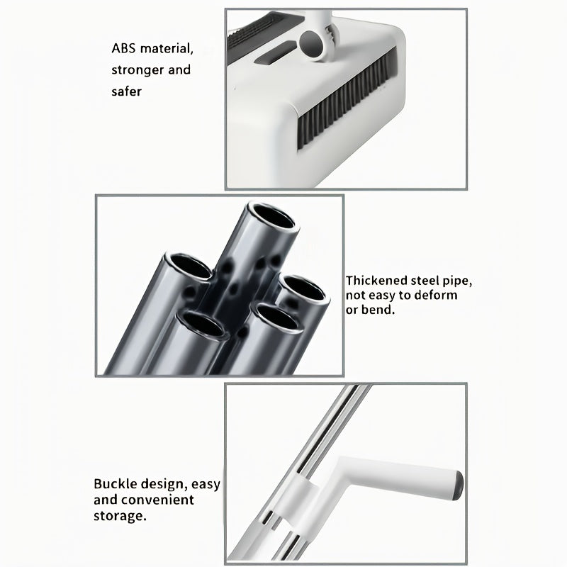 Foldable 3-in-1 Broom and Dustpan Set – Handy Solution for Quick and Efficient Cleaning