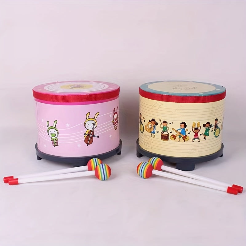 Lollipop Drum Playset - Colourful Musical Learning Maracas for Children