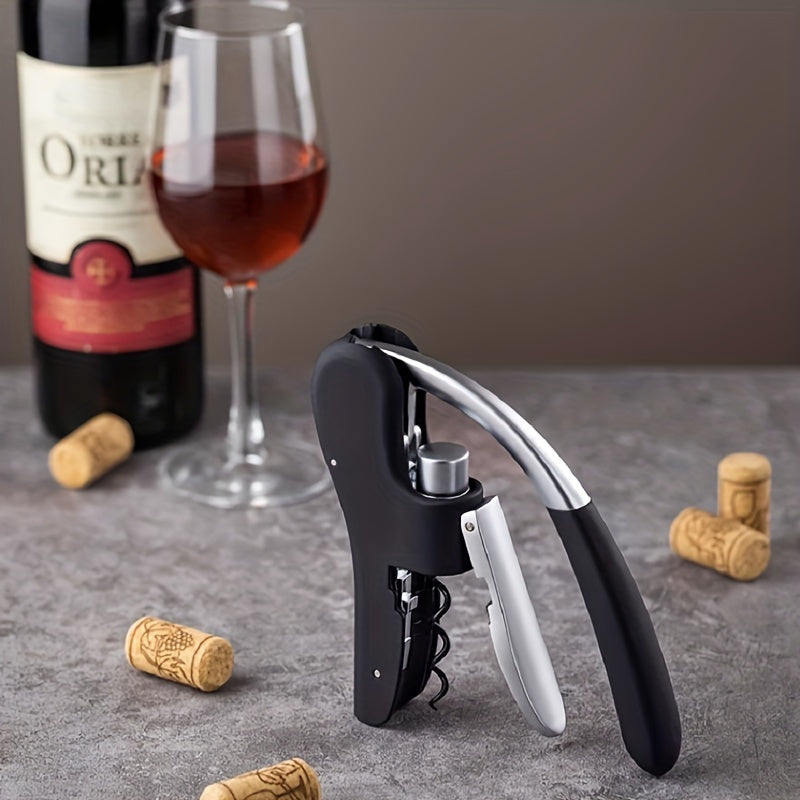 Ergonomic Corkscrew – Quickly and Safely Open Wine Bottles for Home and Hospitality