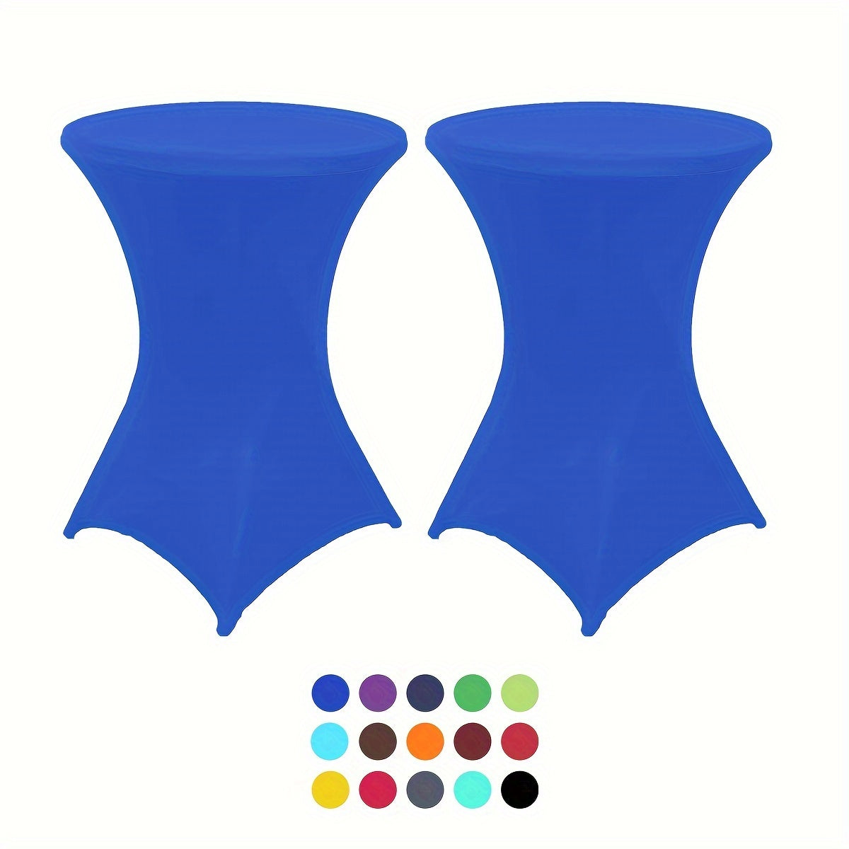 Stretchy Cocktail Table Covers - Solid Colour, Ideal for Parties and Events