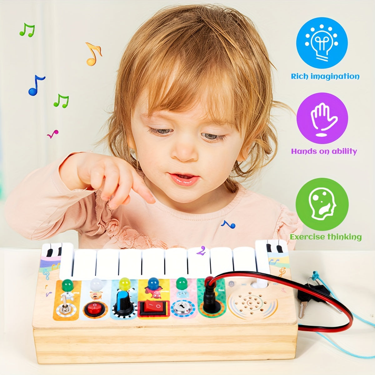 Educational Music Playboard for Children - Learning and Playing with Sound and Lights