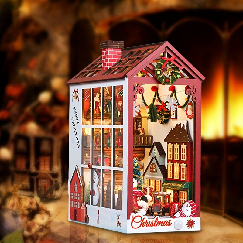 DIY Miniature Christmas House – 3D Puzzle Set for Christmas and Festive Decoration