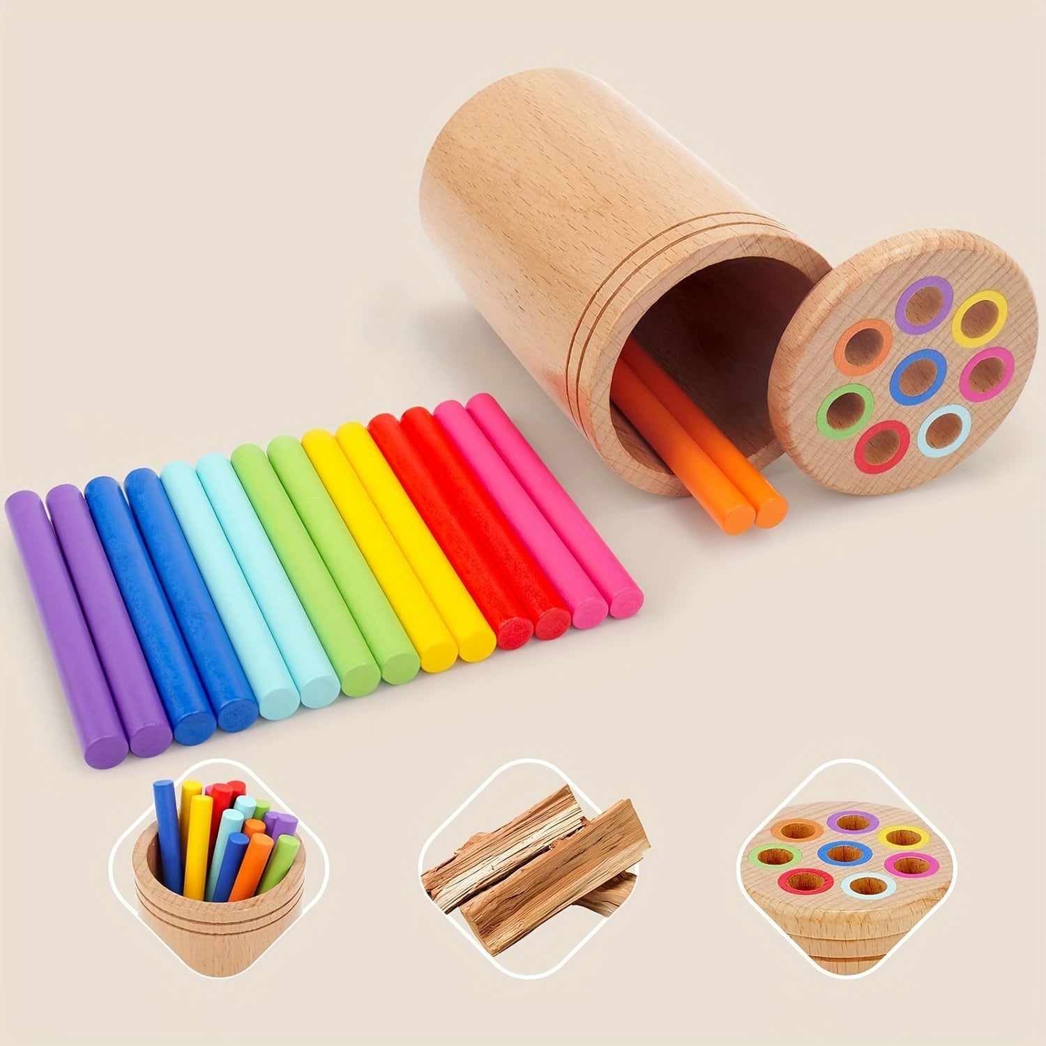 Colourful Balancing Sticks – Develop Hand-Eye Coordination and Colour Recognition