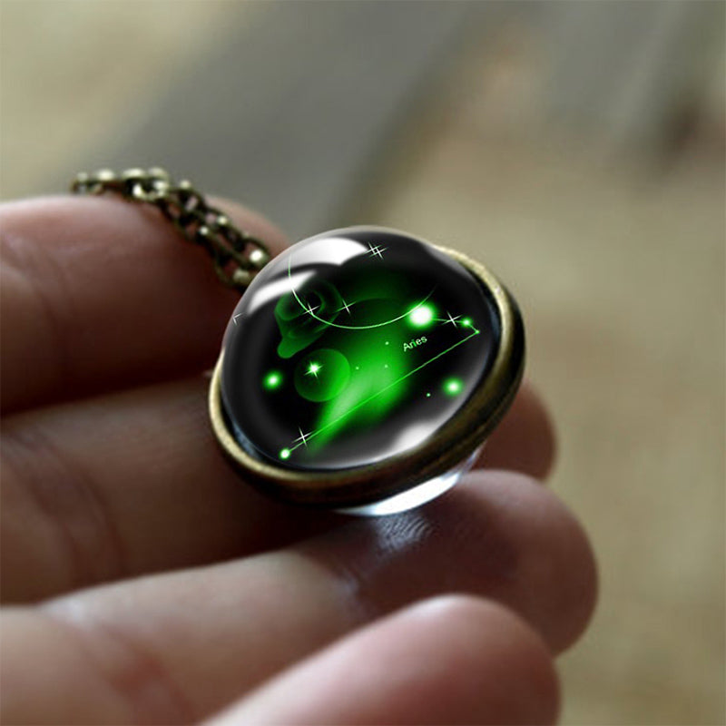 Glass-12-Star Sign Protection Pendant – Sofia