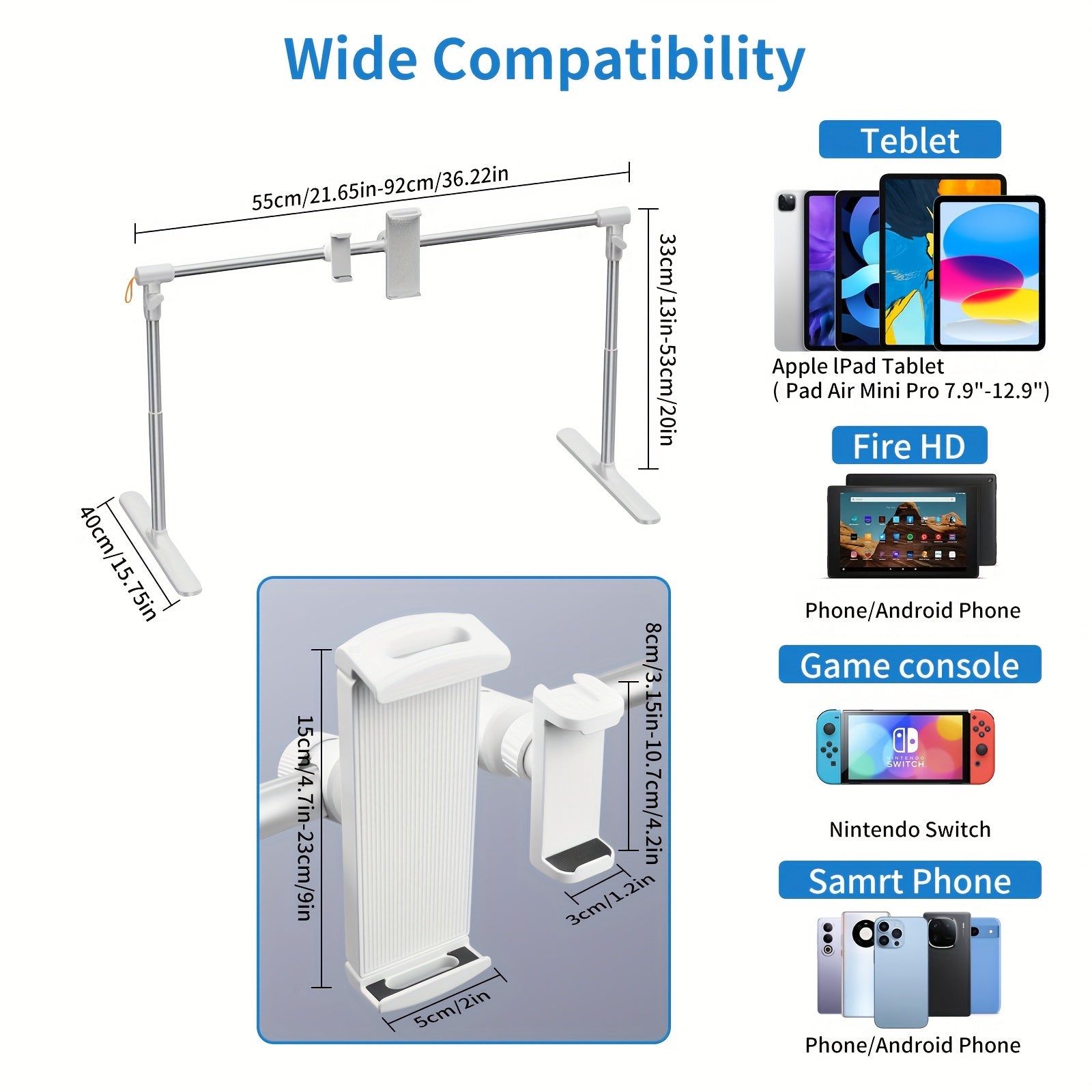 RelaxHold Tablet Holder – Comfortable Relaxation Without Hands