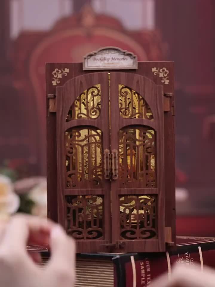 DIY Miniature Owl Bookshop – 3D Wooden Kit with Lighting for Creative Decoration