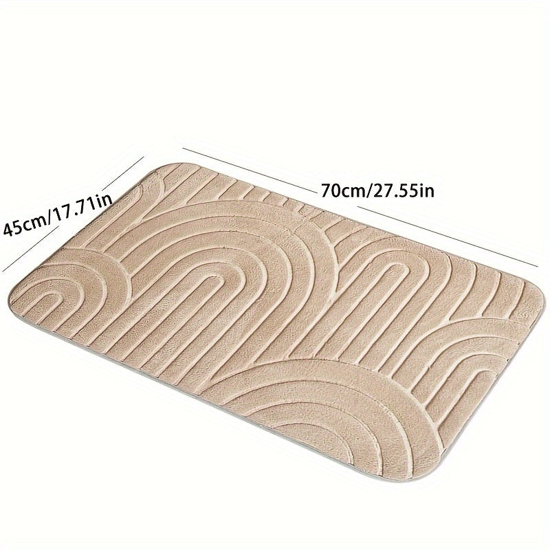 Geometric Non-Slip Bath Mat – Comfortable and Stylish for Your Bathroom