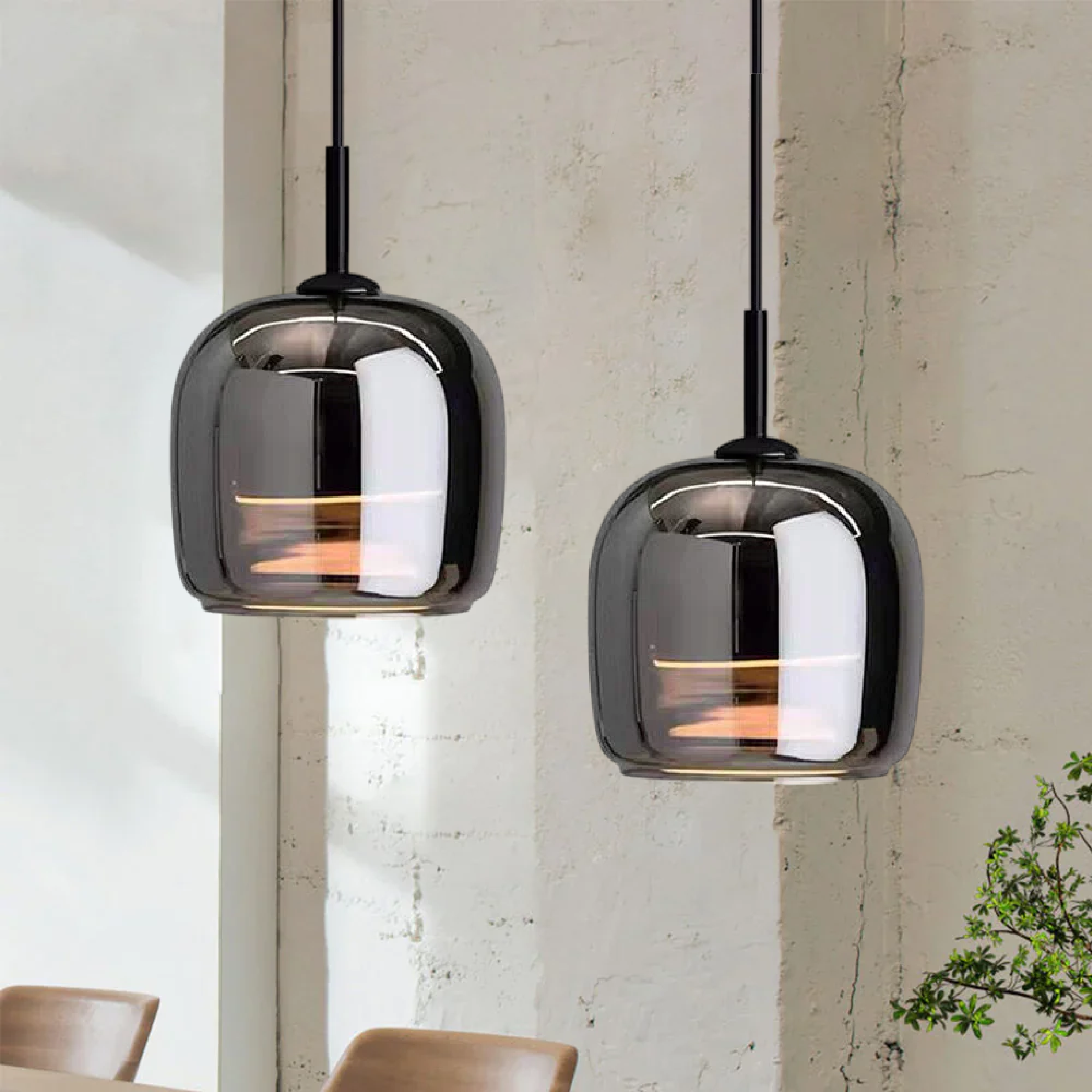 Modern Glass Pendant Light - Scandinavian Design