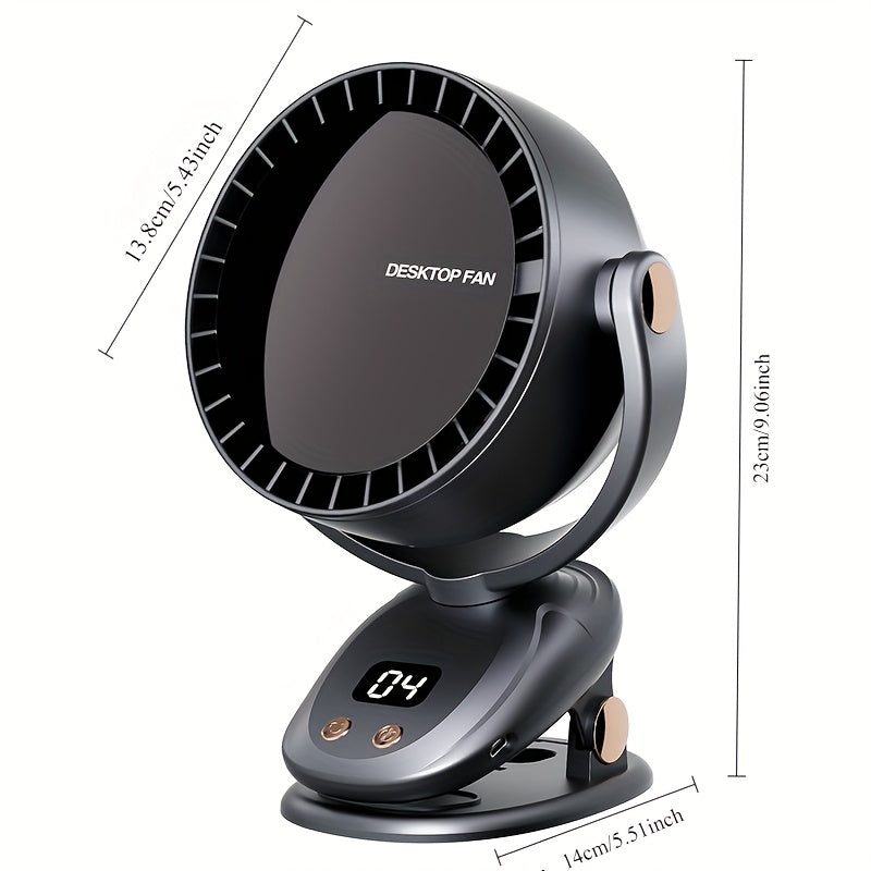 Portable Blade-less Fan with Digital Display – Quiet and Rechargeable Cooling for Indoor and Outdoor Use