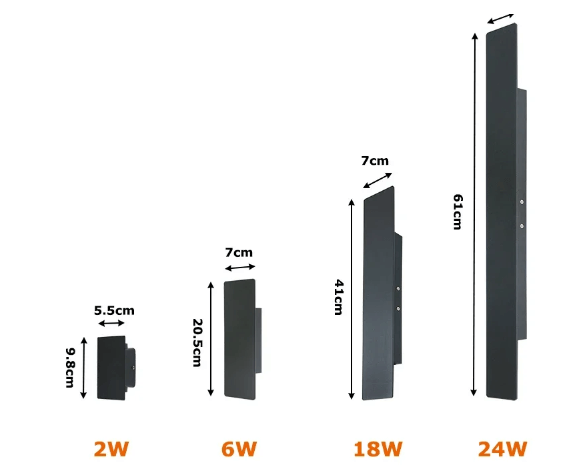 Waterproof LED Aluminium Outdoor Wall Lamp