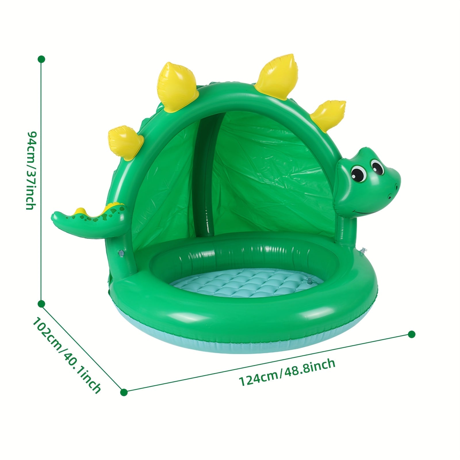 Inflatable Dinosaur Pool for Babies – With Sunshade & Playful Design