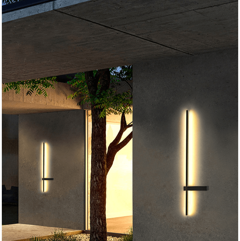 Modern Outdoor Column LED Wall Light