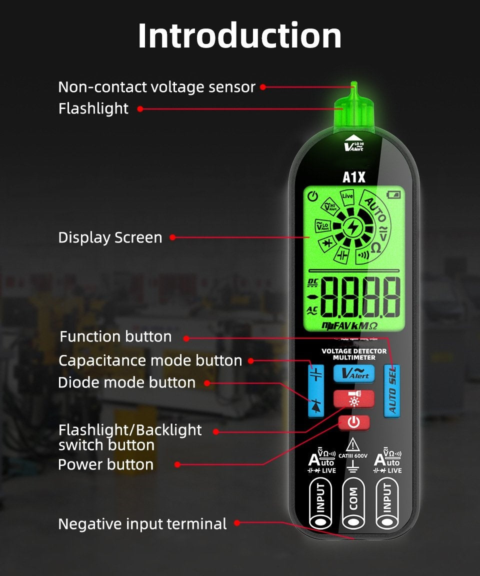Intelligent Digital Multimeter – Voltago A1X