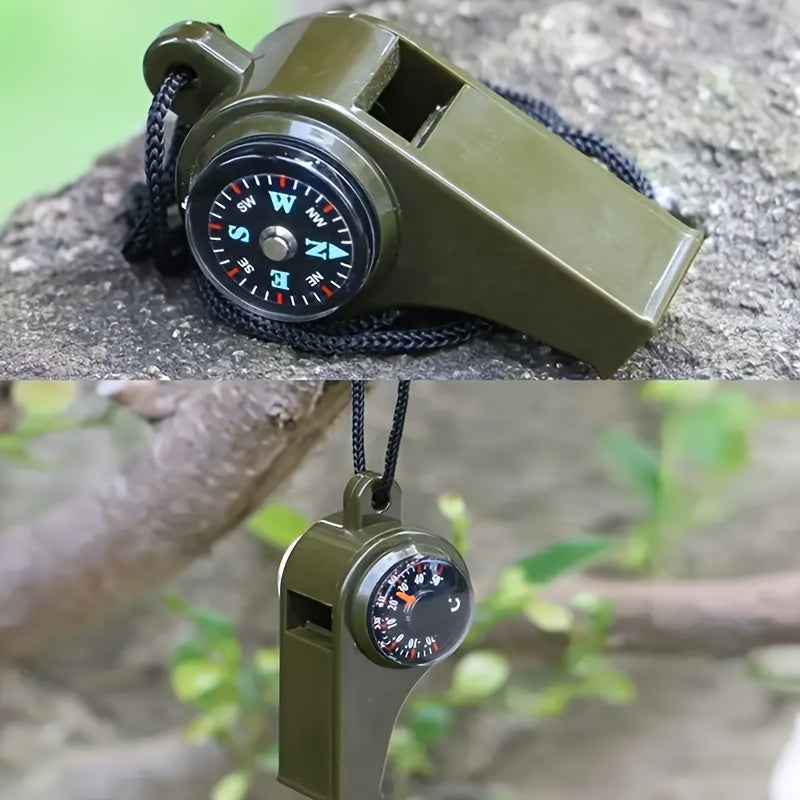 Emergency Whistle with Compass and Thermometer – Durable and Floating Design for Survival and Outdoor Adventures