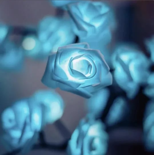 Rose Flower Tree Lamp - Elegant LED Table Lamp | Table Lamp with Rose Blossom | Adjustable LED | Dimmable Ambient Lighting | Plastic | IP66 | Unique Design | Romantic Table Lamp | Decorative Lighting | Modern Elegance