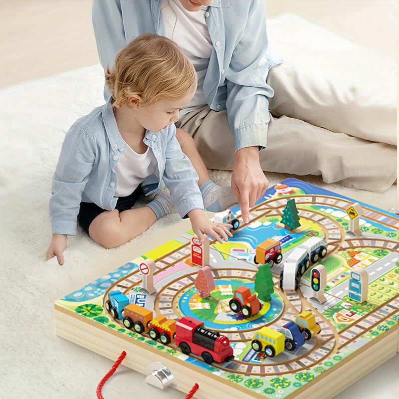 Wooden City Building Blocks Set - Fun Play Experience for Children