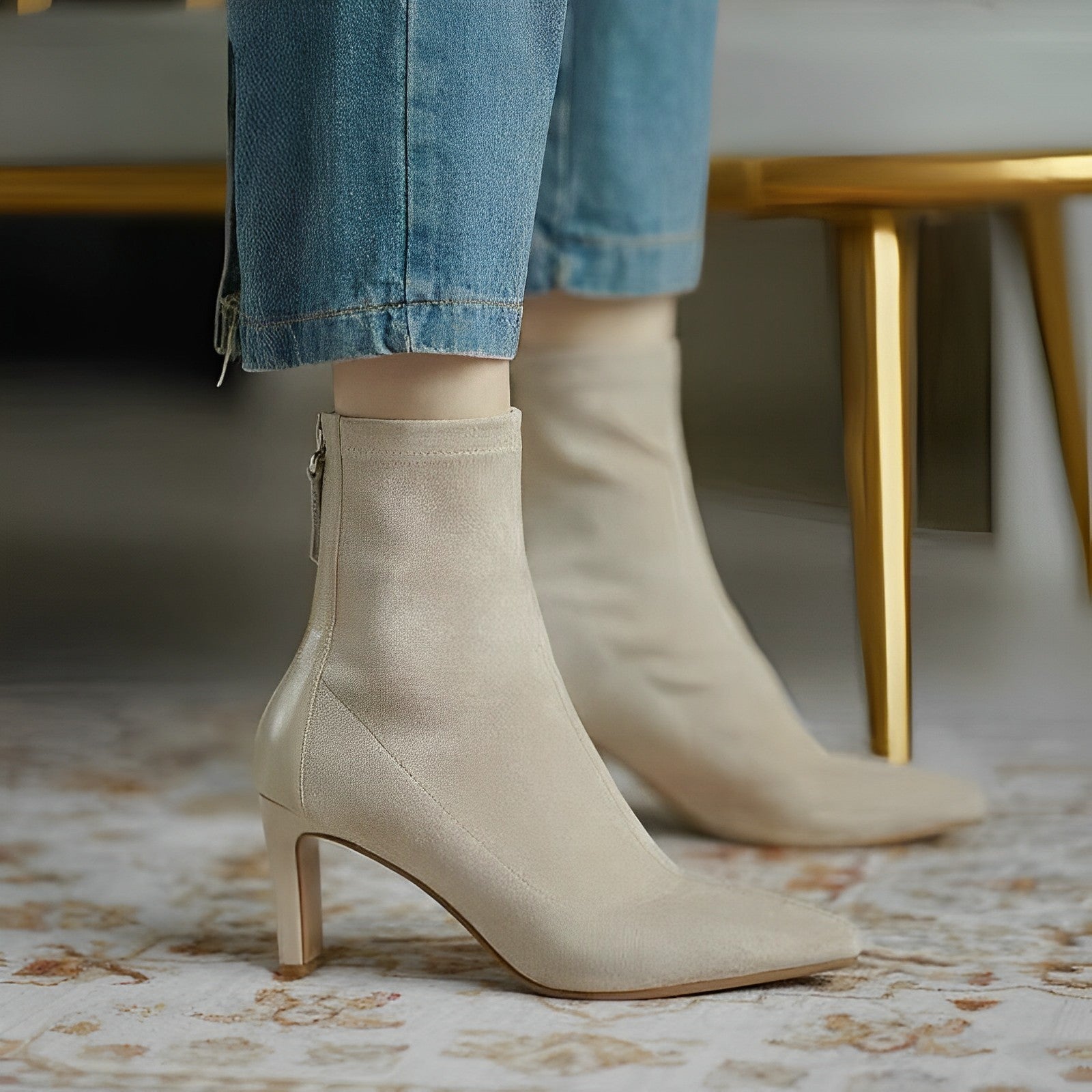 SEREEN | Women's Ankle Boots with Slim Heel and Luxury Look