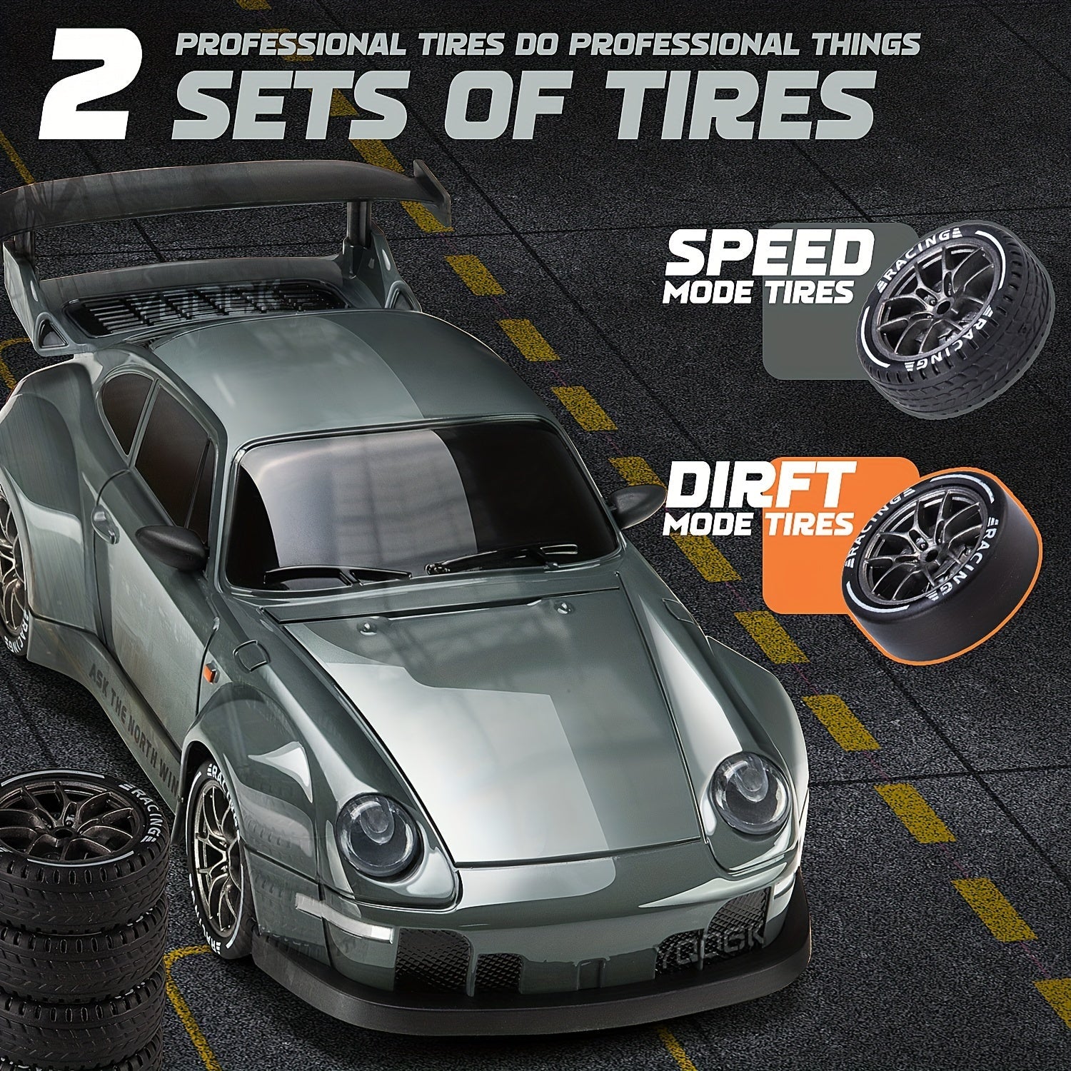 Ultimate Drift Racer 1:24 - RC Car with Illuminated Wheels