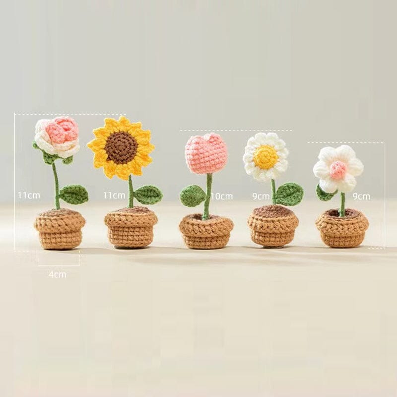 Handmade Knitted Flowers