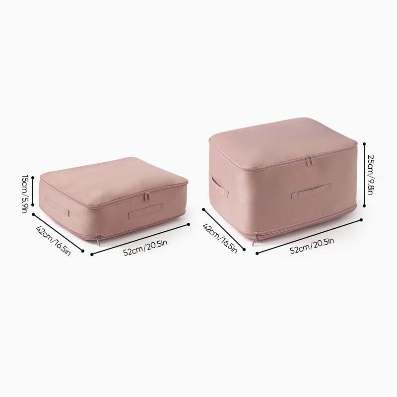 Extremely space-saving, self-compressing organiser