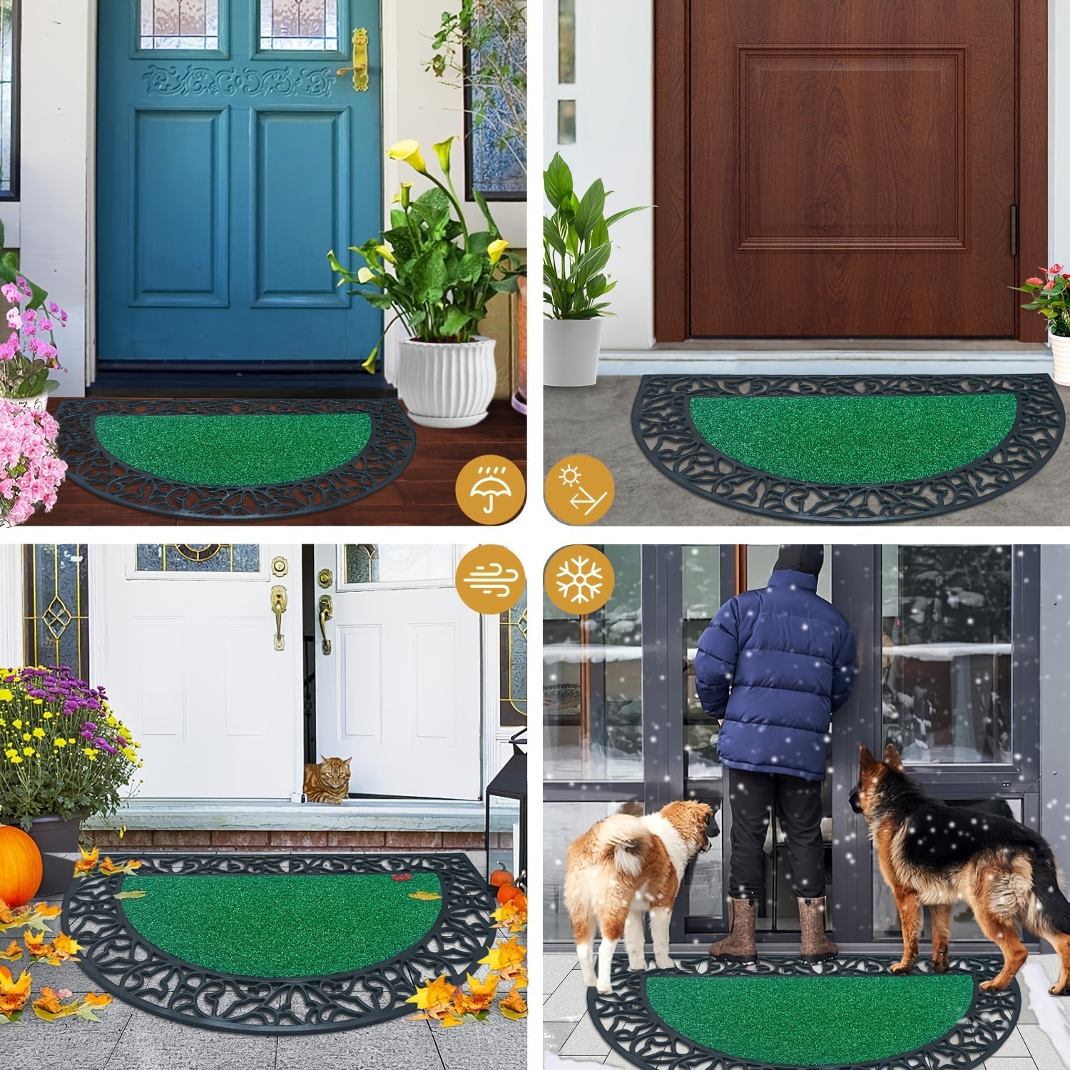 Heavy-Duty PVC Door Mat – Non-Slip and Absorbent for Large Doors