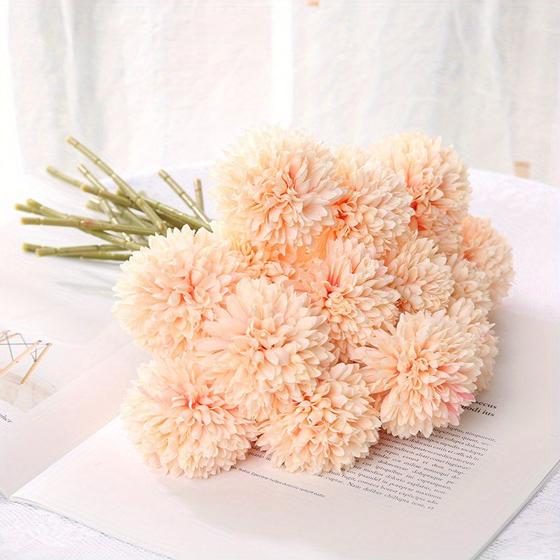 Set of 5 Artificial Chrysanthemum Flowers – Realistic Arrangements for Weddings and Home Decoration
