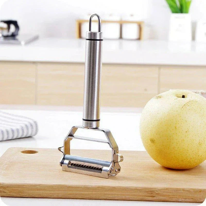 Ultra-Sharp Stainless Steel Multi-Function Vegetable Peeler & Julienne Cutter Potato Carrot Grater
