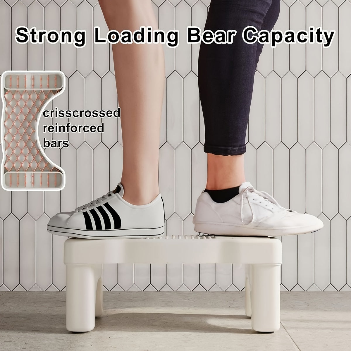 Practical Toilet Stackable Stool - For Improved Sitting Posture