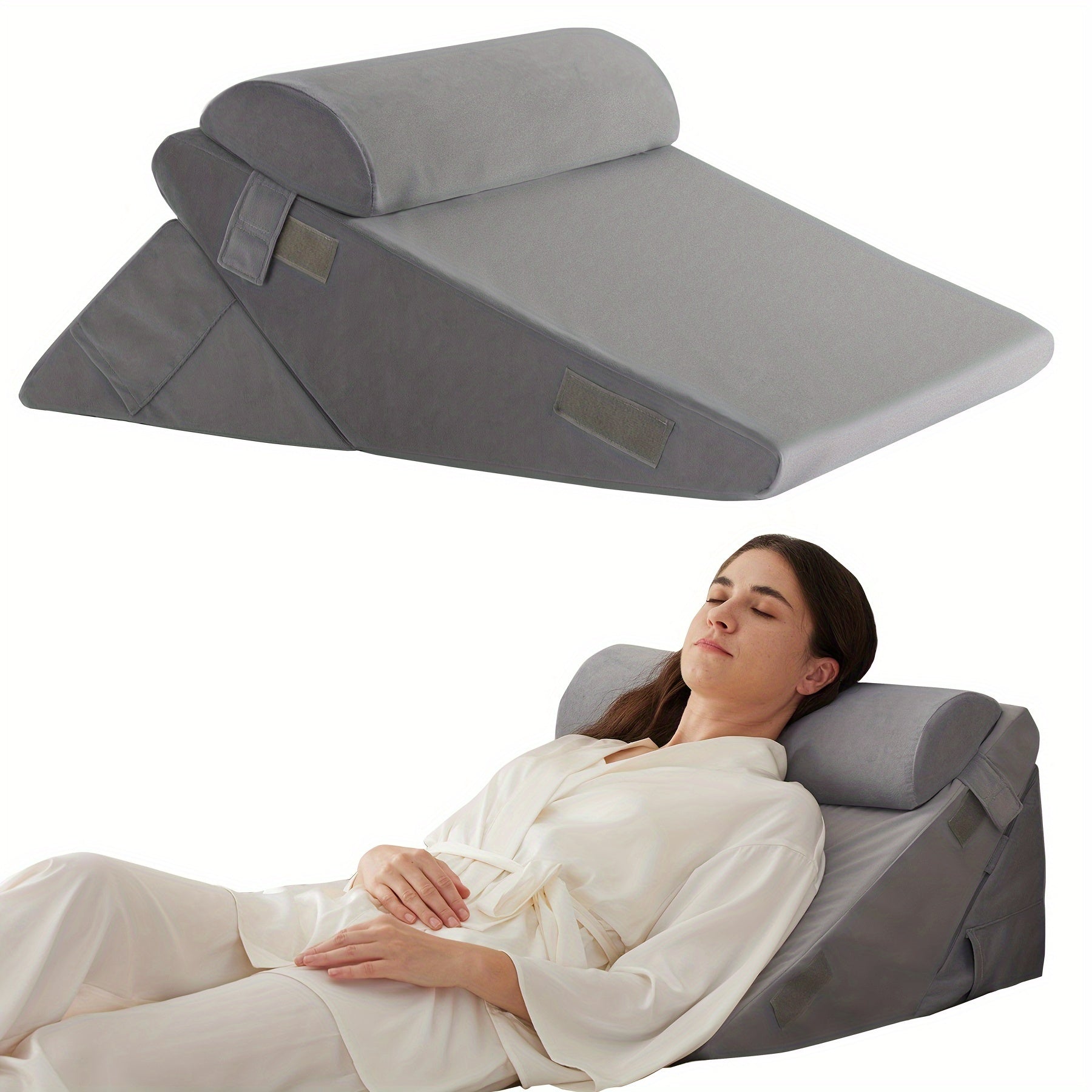 RelaxPlus Adjustable Bed Wedge Cushion – Comfort and Support for Recovery