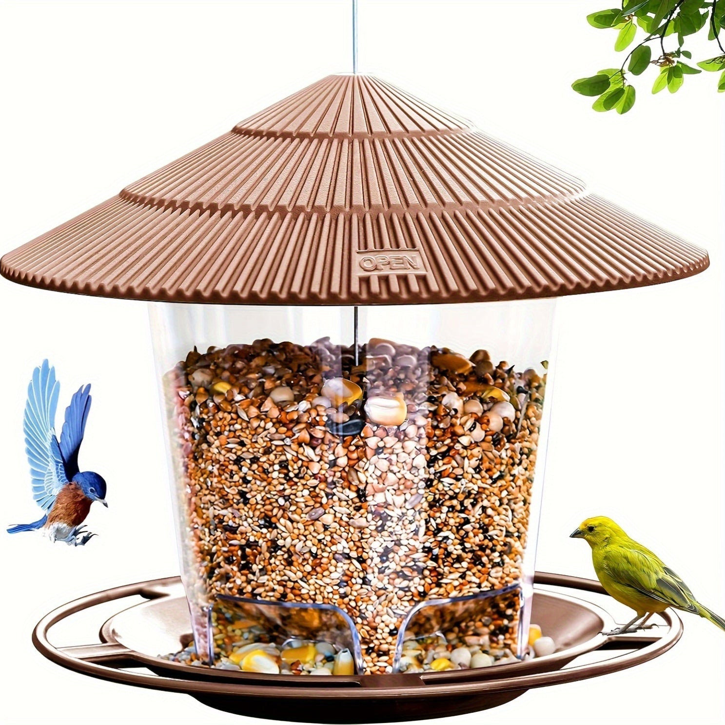 Mushroom-Shaped Bird Feeder Station – Handy and Decorative for Gardens and Outdoor Spaces
