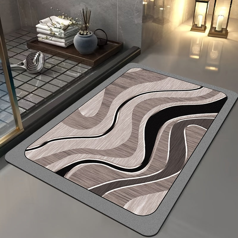 Luxury Geometric Bath Mat - For Stylish Bathrooms