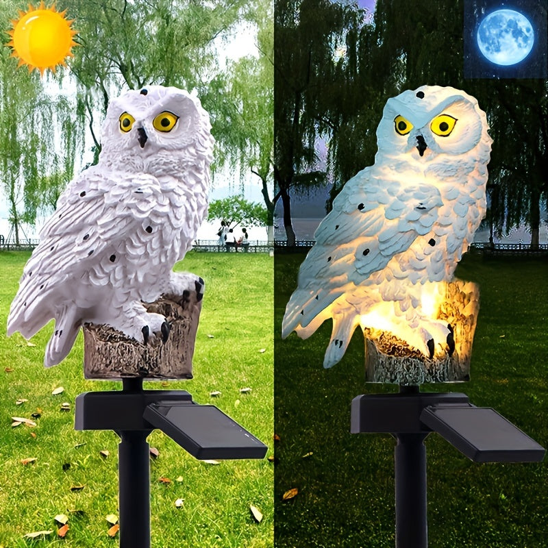 Solar LED Owl Garden Light – Realistic Ambient Lighting for Gardens and Paths