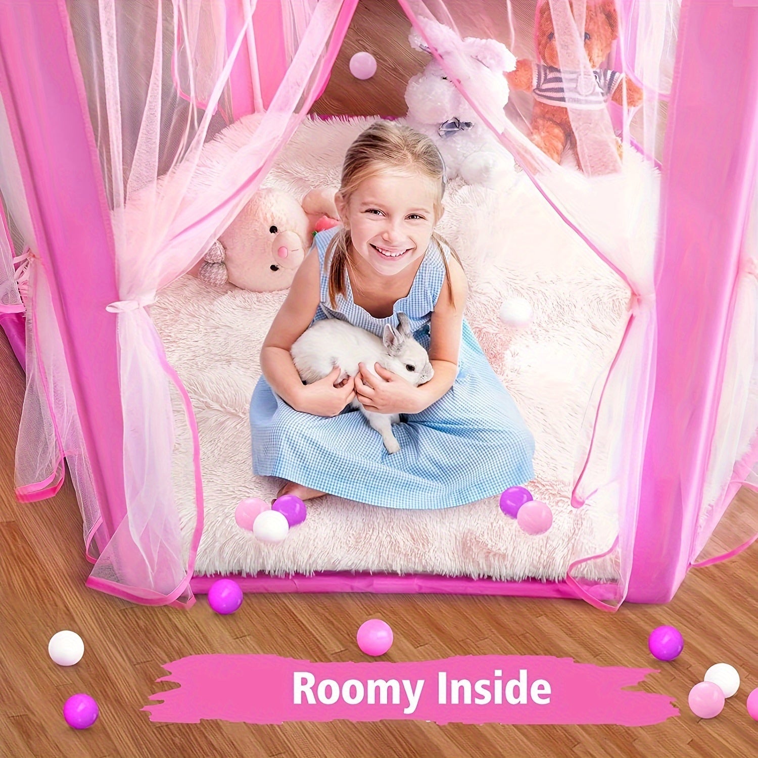 Dreamy Castle Play Tent - Magical Experience World for Children with Lights