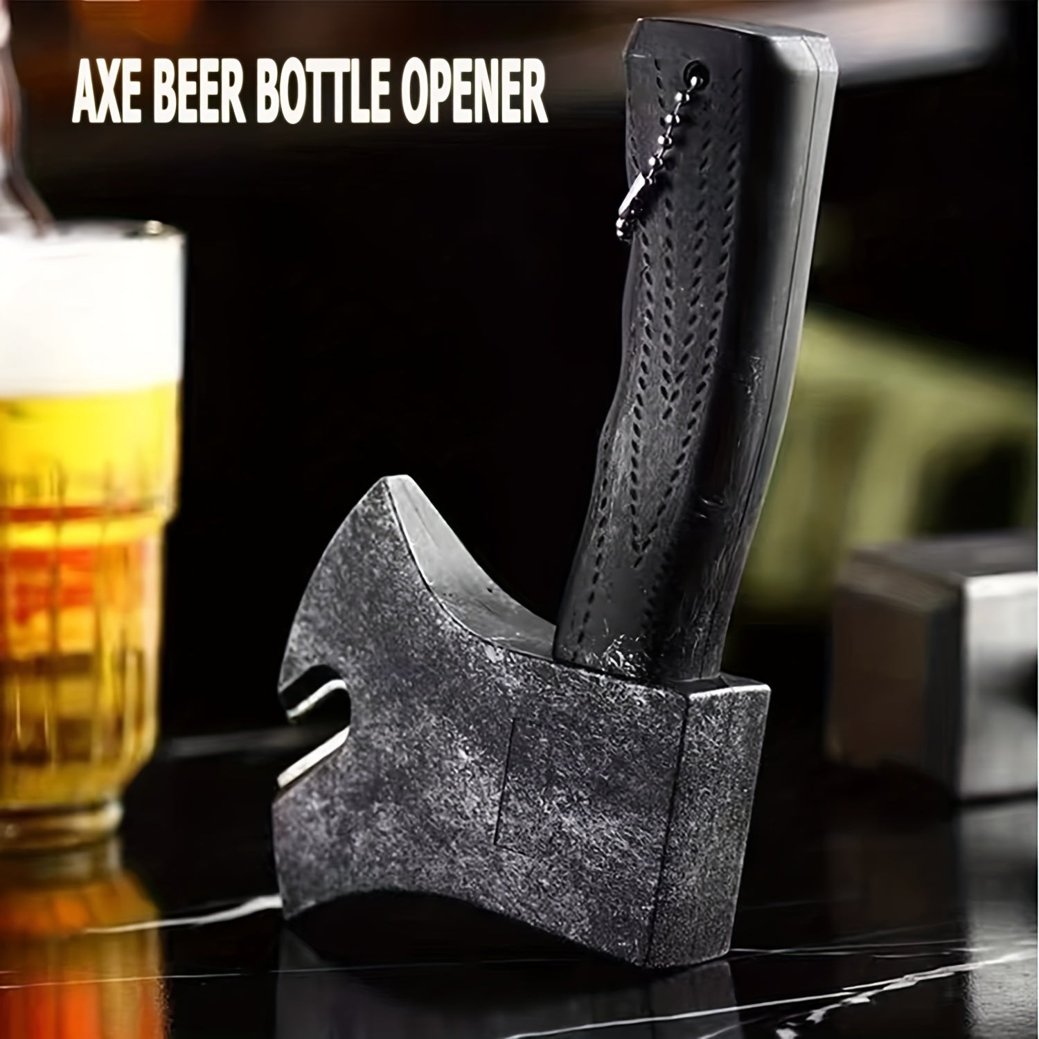 Battle Axe Bottle Opener – Robust Design with Textured Handle