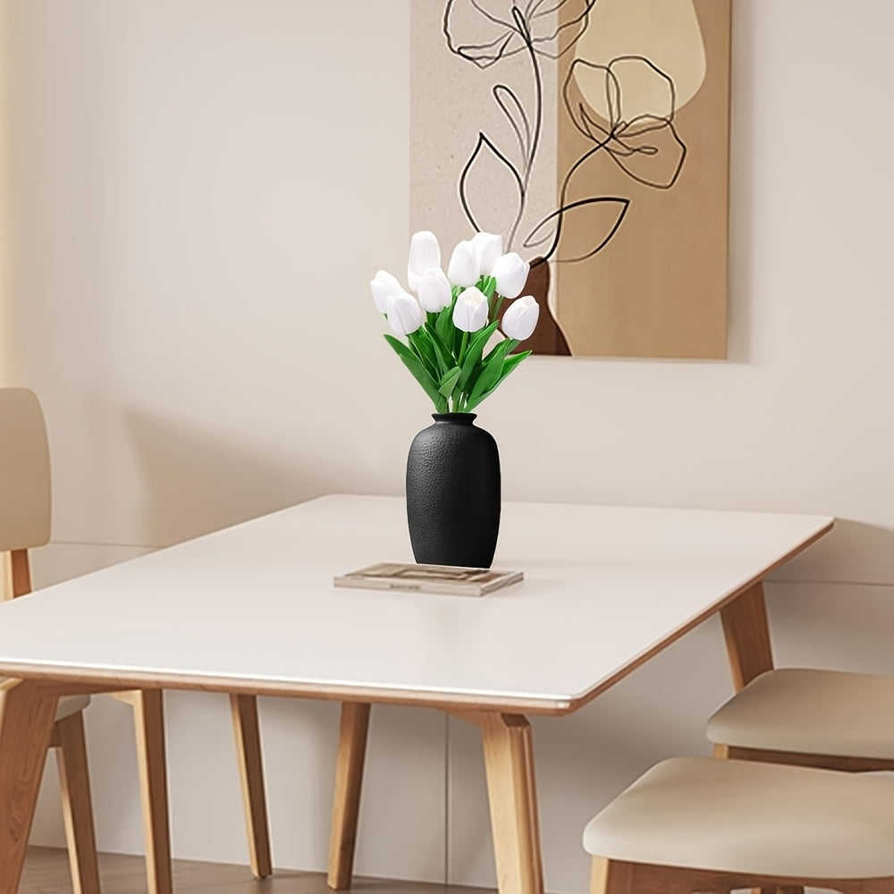 Set of 10 Artificial White Tulips – Perfect for Weddings, Photography, and Interior Decoration