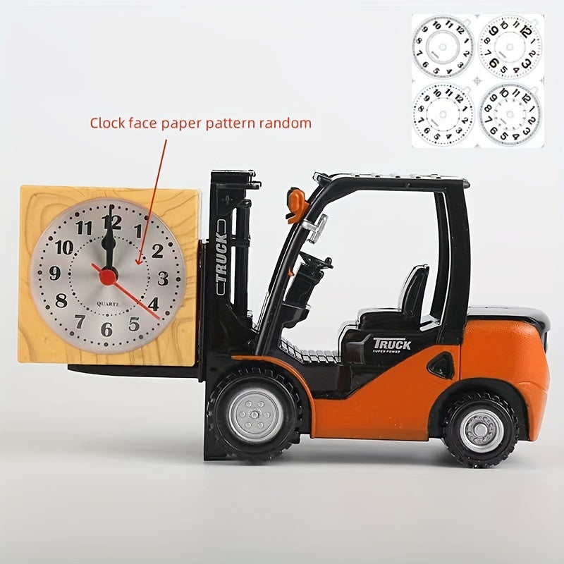 Retro Forklift Alarm Clock – Unique and Creative Design for Students and Room Decor