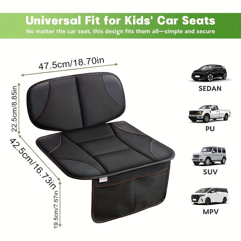 Car Seat Protector for Children – Non-Slip, Protects Seats and Provides Storage for Toys and Snacks