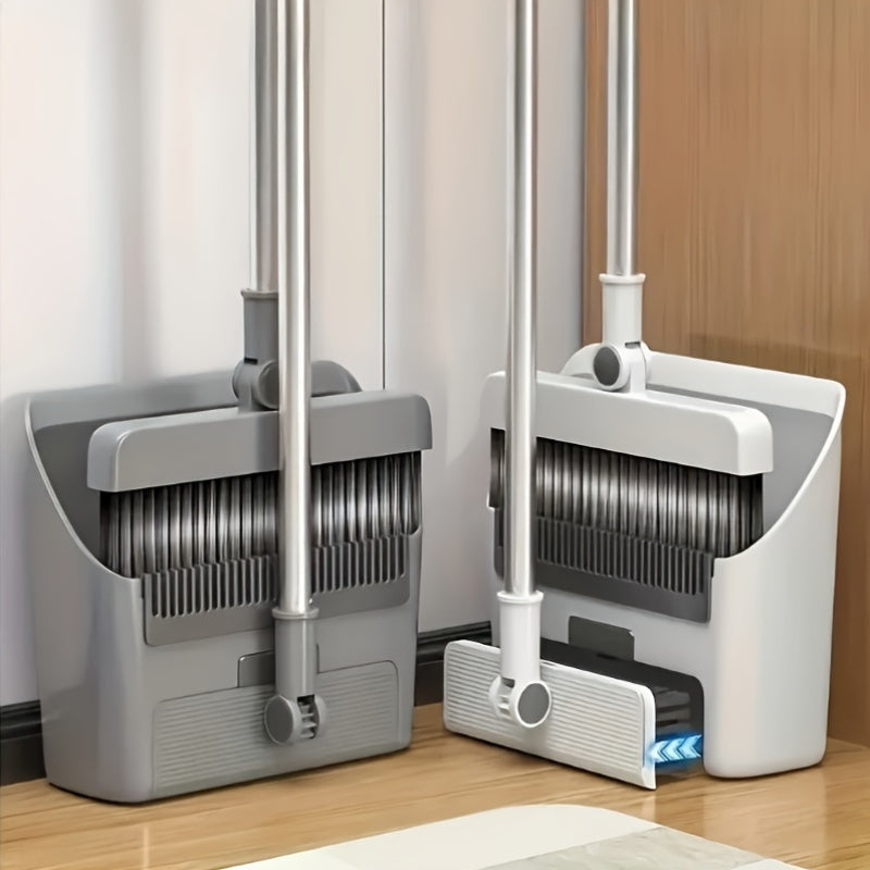 Foldable 3-in-1 Broom and Dustpan Set – Handy Solution for Quick and Efficient Cleaning