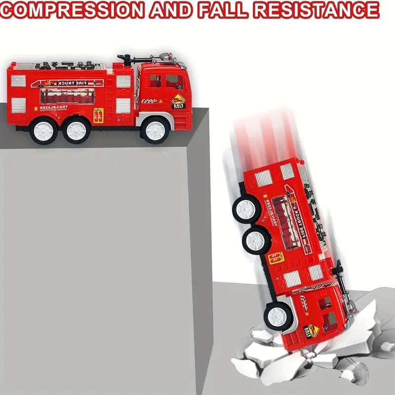 Flash Light-Up Fire Engine - Adventurous Toy for Children
