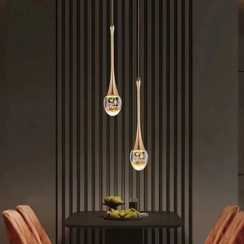 Glass Pendant Light with Warm Glow - Vetra