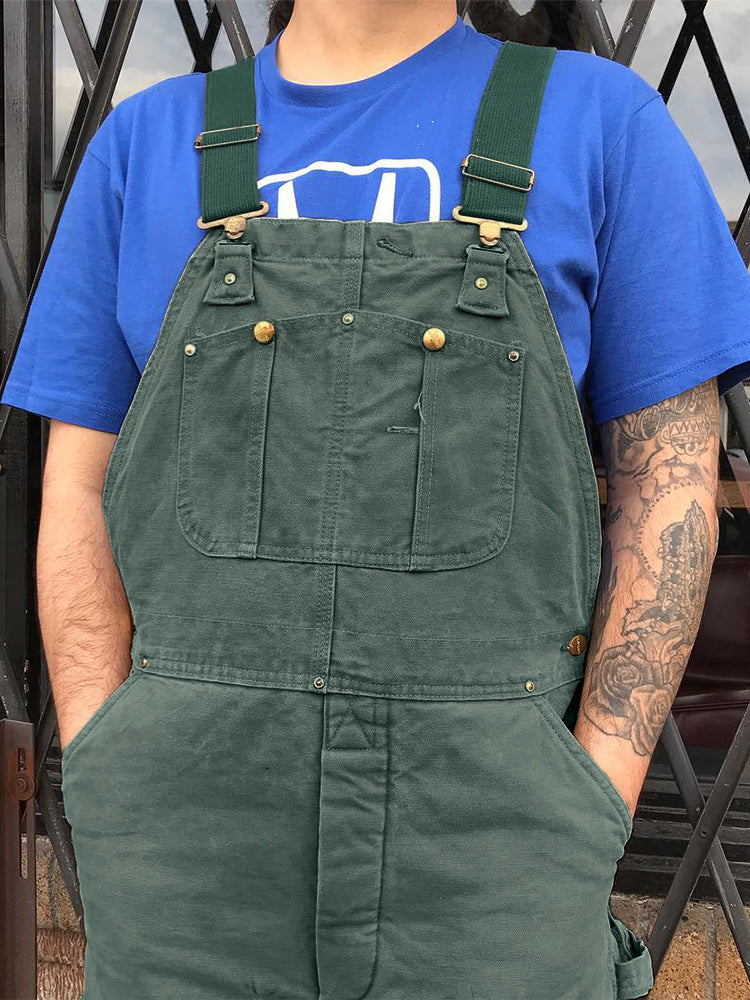 Duck Bib Overalls Canvas Work Outfit Dungarees
