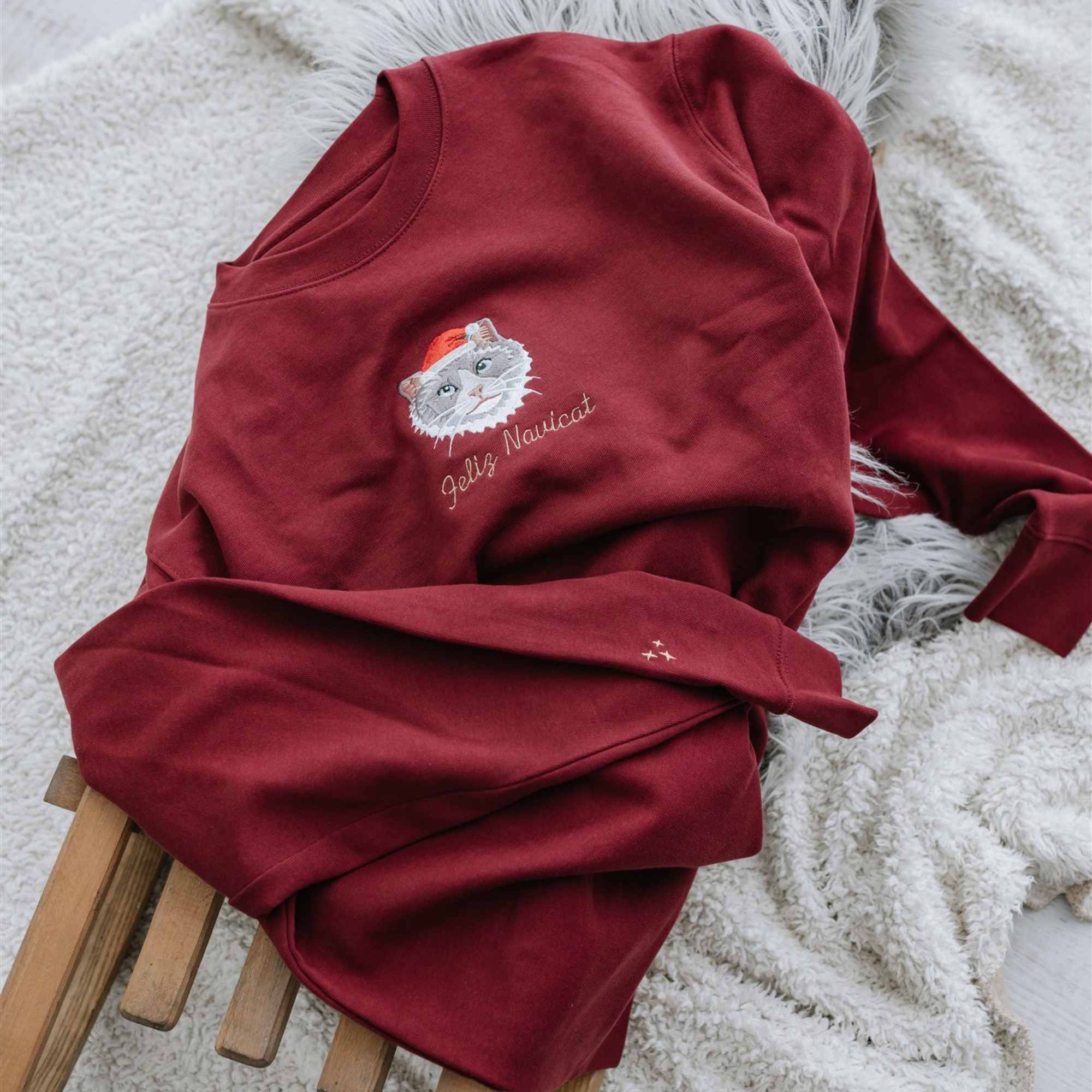 FurAffinity Embroidered Pet Sweater | Sustainable Organic Cotton Personalized Sweater