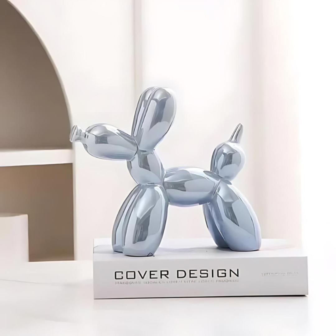 Ceramic Dog Sculpture | Balloon Dog Design | Decorative Artwork | Playful Eye-Catcher | High-Quality Material | Living Room Bedroom Office | Unique Modern Interior Decoration | Perfect Gift | Various Colours
