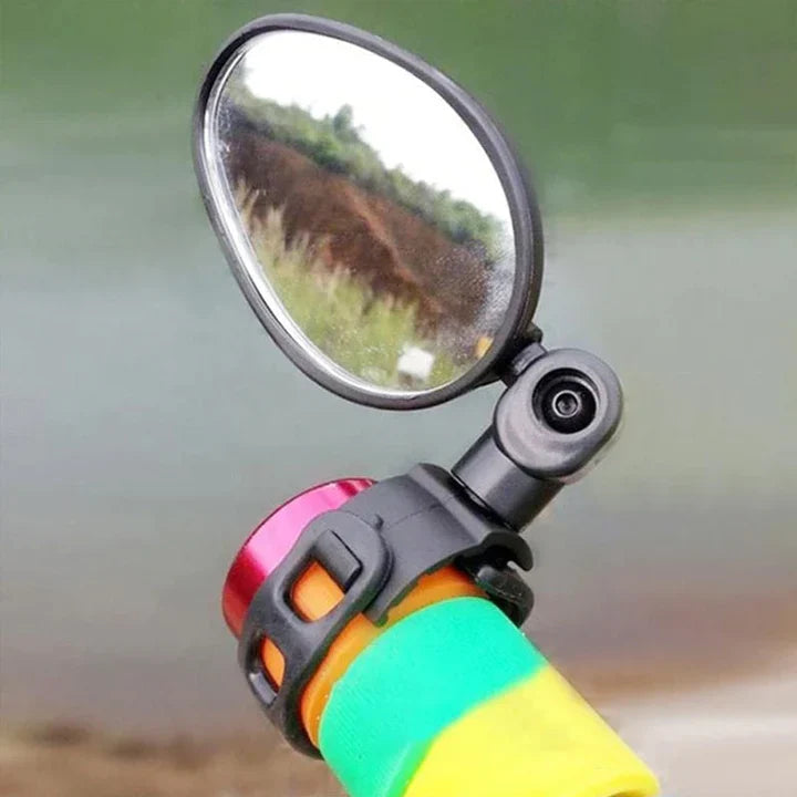 ClearTrail Safety Mirror Max | Durable 360° adjustable mirror for cycling and motorbiking